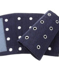 Heavy Duty Cut Proof Arm Sleeves For Yard Work and Backyard Grind with durable fabric and grommeted design for protection.