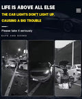 Damaged vehicles at night illustrating need for 10X Brighter Headlight Restoration Kit With Pro Grade Cleaner And Sealant.