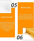 Queen excluder and bottom plate of Five Layer Langstroth Beehive Starter Kit Dipped In 100 Percent Beeswax Coated Hive