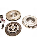 Heavy Duty Clutch Flywheel Conversion Kit Fits 1999 To 2003 BMW 323Ci 323i 325Ci 325i 525i Z3 Z4 Inline Six 2.5L Engine kit components laid out