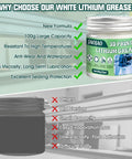 3D Printer Lubricant Grease 100g For Lead Screws X Y Z Axes And Gears, Pro-Grade White Lithium Gel with Benefits Comparison