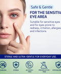 Dr. Fischer eyelid wipes twin pack by Amazon; hypoallergenic, preservative-free eye cleansing wipes (front view)