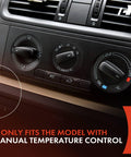 Front HVAC Blower Motor Resistor For Ford Escape Fiesta Focus Transit Manual Air Conditioning Control Panel