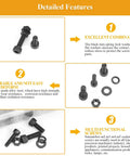 Tough As Nails 2180 Piece Metric Hex Socket Head Cap Screws Nuts Washers Assortment Kit With Precision Allen Wrenches M2 M3 M4 M5 12.9 Grade Alloy Steel Black Set components including nuts, screws, and washers.