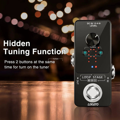 Nine Loop Guitar Looper Pedal With 40 Minute Total Recording Time And Ten Minute Per Loop Uncompressed 48K 24Bit Audio display