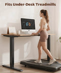 Woman using Dual Motor Electric Standing Desk Frame For Your Dope Home Office Setup Height Adjustable Sit Stand Base