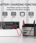 Variable DC Bench Power Supply 0-60V 0-20A 1200W with battery charging setup and 4 digit LED display
