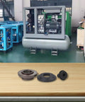 All In One Circular Saw Replacement Parts Kit With Inner And Outer Flanges And Blade Bolt Plus Metal Washer For DCS391 DCS390 And DC310KL Saws Built For Quick Replacements And Smooth Accurate Cuts On Any Job Site, shown in front of industrial machinery.