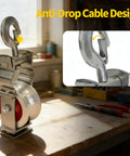 Beefy Heavy Duty Cable Pulley With Dual Mounting Options For Wire Pulling And 1500MCM Cables Cable Puller Sheave Installation Tool