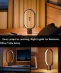 Balance Lamp For Bedroom And Nightstand With Touch Dimmer, Rechargeable LED Table Lamp, 3 Level Brightness on a desk