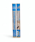 Two rolls of Carpet Protection Film 24 Inch By 50 Foot Self Adhesive Floor Shield Rug Guard with product labels.