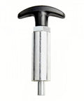 Heavy Duty Spring Loaded Pull Pin With Easy Grip Handle, 1/2 inch diameter steel latch for truck bed gear.