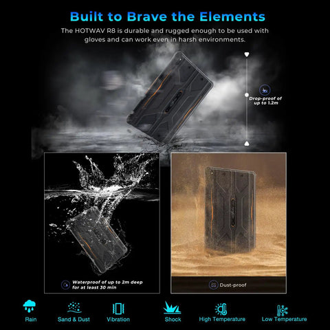 Heavy Duty Rugged Tablet Running Android 14 With Octa Core Muscle And A Vivid Ten Point One Inch Display Built Like A Tank to withstand water and dust.