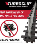 Hidden Deck Fasteners for Narrow Gaps Universal Fit 192 Preloaded Stainless Clips with Screws Three Sixteenth Inch Gap