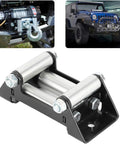 5 Inch Winch Roller Fairlead Heavy Duty Universal Fit With 125mm Hole Distance Zinc Coated Cable Guide for ATV UTV Truck and Boat