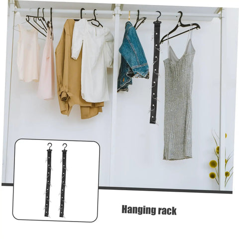 2 Piece Hockey Equipment Drying Rack Gear Straps Portable Hanging Organizer For Skates Helmets Shinguards Keeps Pads Off Floor Moisture Free Easy Storage Solution For Home Or Team Locker with hanging clothes.
