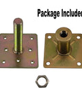 Beefy Built Tough Adjustable Floor Jacks 4.3 to 6.6 inch range base plates and nut for leveling stairs porches