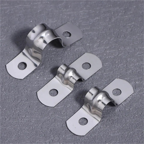 Heavy Duty 60 Piece Stainless Steel U Shaped Pipe Clamps Built Tough Conduit Brackets Secure Round Piping With A Locked In Grip For Daily Job Site Work And Shop Assembly