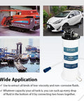 Oil fluid extractor pump with long 51 inch nylon oil hose extension for vehicles, boats, and machinery use.