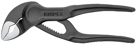 Cobra Water Pump Pliers Set Eight Piece Adjustable Heavy Duty Pliers For Plumbing And DIY Projects with smooth black grip handles