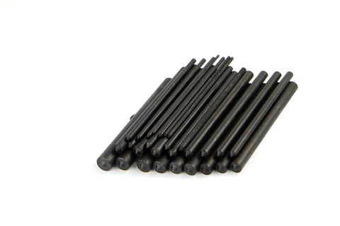 28-Piece Transfer Punch Set Three Thirty-Second To One-Half Inch Heat Treated Alloy Steel Punches for precise hole marking