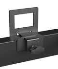 Heavy Duty Adjustable Non Slip Mattress Gripper Set For Metal Bed Frame Anchors showcasing metal clamp details in black finish.