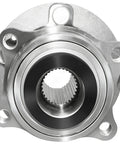 Front view of Front Wheel Bearing And Hub Assembly With 5 Lugs For Hyundai Sonata Tucson Optima Sportage And Nexo Low Runout Noise Reduction And No Sweat Easy Install In Stock