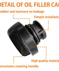 Engine Oil Filler Cap 5W-30 94-12 Fits Chevy Colorado Express 1500 Silverado 1500 GMC Replaces OEM 12573337 OE Style