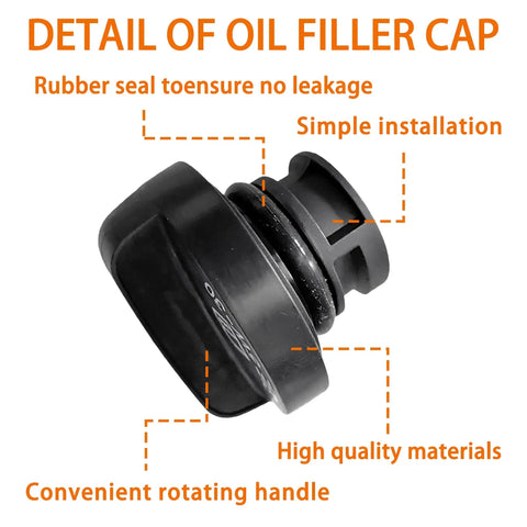 Engine Oil Filler Cap 5W-30 94-12 Fits Chevy Colorado Express 1500 Silverado 1500 GMC Replaces OEM 12573337 OE Style