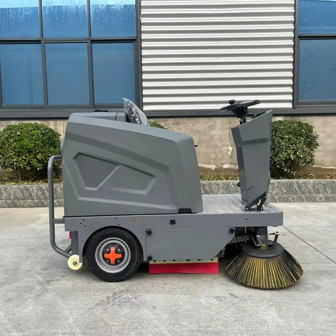 Heavy Duty Ride On Commercial Floor Sweeper For Concrete Industrial Cleaning Machine Warehouse Parking Lot And Logistics Center Maintenance Equipment Big Deal