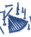 52 Piece Concrete Screw Anchor Kit With Drill Bit And Screwdriver Bit Swpeet Included, 50 Flat Head Concrete Anchors visible