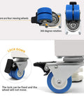 Heavy Duty Washing Machine Base Stand With Built Tough Movable Adjustable Frame showing locking rubber swivel wheels.