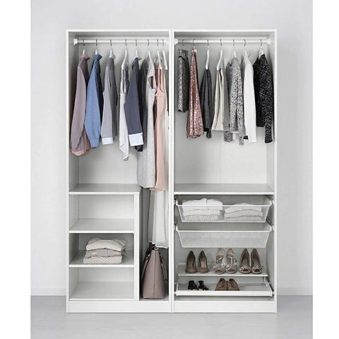 Four Pack Closet Rod End Brackets For One And A Half Inch Rods, U Shaped Pole Sockets, Easy Install, Durable Closet Pole Holders For Towels, Clothes, Belts And More In Closets, Bathrooms And Laundry Rooms, closet with hanging clothes