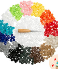 120 Sets T5 Plastic Snap Buttons No Sew No Tools Required Hand Press Fasteners For DIY Crafts Grab And Go Clothing Repair And Home Decor
