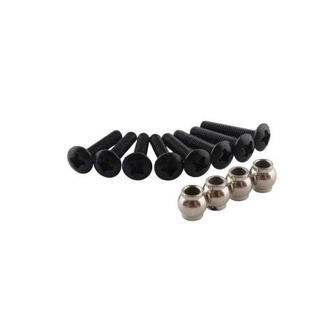 Screws and ball joints for Front And Rear RC Shock Absorbers 4 Pack 108mm Adjustable Aluminum Dampers For 1 To 10 Scale RC Cars