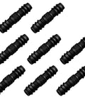 8 Piece Half Inch Drip Irrigation Fittings Kit Inline Barb Hose Connectors DIY Ready Heavy Duty Plastic Tubing End Stop