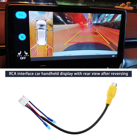 Four Pack 10Pin Car Reversing Camera Cable Adapter For Large Screen Rear View Wiring Harness display on car screen