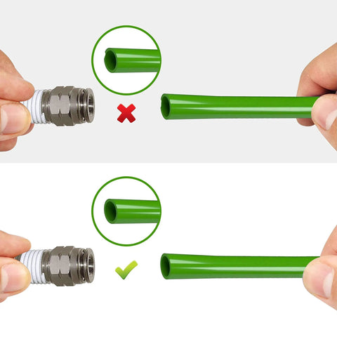 1/4 Inch NPT Push In Air Union Fitting Straight Male Quick Connect Nickel Plated Brass Air Line Connector demonstration