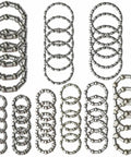 Five Sets Of Nine Sizes Bike Ball Bearing Headset Retainers Kit For Mountain And Road Bikes Cranks Caged Wheels Repair Accessories