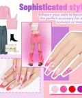 24 Color Hema Free Solid Gel Nail Polish Kit With Ombre Gel Polish in pink and accessories for a chic style enhancement
