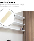 100 Pack Nylon Shelf Pins for Furniture, Double Ended Threaded Dowels for Easy Shelf Support against wall of shelves