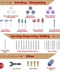 476 Piece Rotary Tool Accessories Kit With 1/8 Inch Shank for grinding, carving, and engraving with various attachments displayed