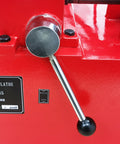 Close-up of the handle on Brake Drum And Disc Lathe Combo For Disc And Drum Brakes 7.1 To 13.7 Inches 110V 1100W High Precision Pro Grade