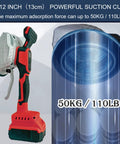 Pro Grade 18V Tile Vibration Tool Handheld With 8 Speed Settings And 25000 RPM, shown with suction cup attachment.