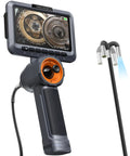 360 Articulating Borescope With 5 Inch Screen, Pro Grade Workhorse, 4-Way Joystick Control, HD Endoscope Camera shown in use
