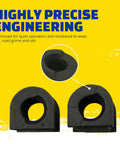 MOOG K202132 suspension stabilizer bar bushing kit, black rubber, 2 pieces for Ford Explorer