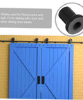 4 Pack Carbon Steel Sliding Barn Door Track Spacers And Connectors For Wall And Rail Track Spacer Assemblies Pro Grade Build