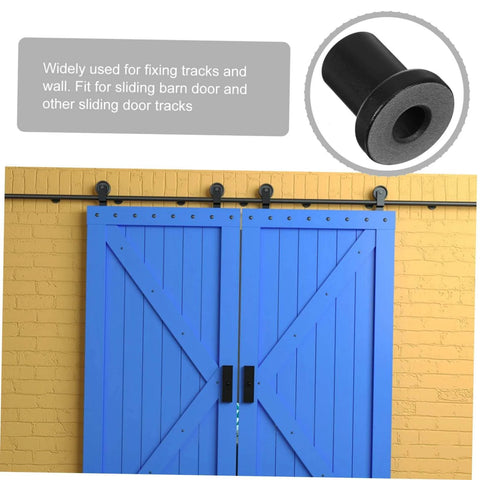 4 Pack Carbon Steel Sliding Barn Door Track Spacers And Connectors For Wall And Rail Track Spacer Assemblies Pro Grade Build