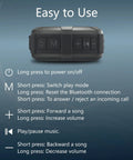 Bluetooth Speaker IPX5 Waterproof Portable Shower Speaker With 12 Hour Battery And Micro SD Playback controls