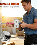 Professional Drill Powered Wire Puller And Feeder Tool Electrician Conduit Cabling Machine in use at a construction site.